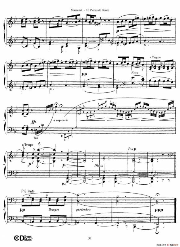 Dix Pièces de Genre Op.10（10首个性小品·Ⅷ）