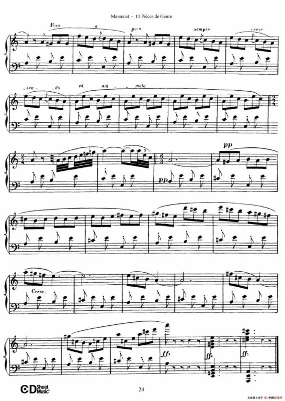 Dix Pièces de Genre Op.10（10首个性小品·Ⅵ）