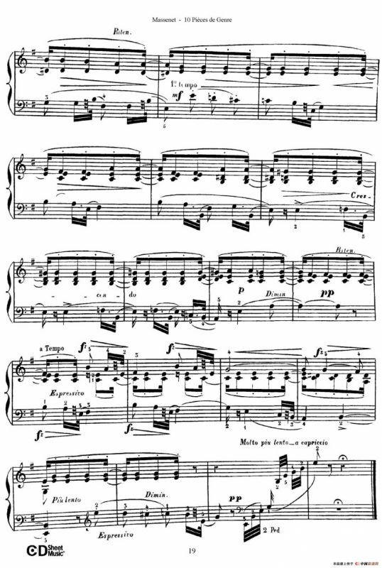Dix Pièces de Genre Op.10（10首个性小品·Ⅴ）