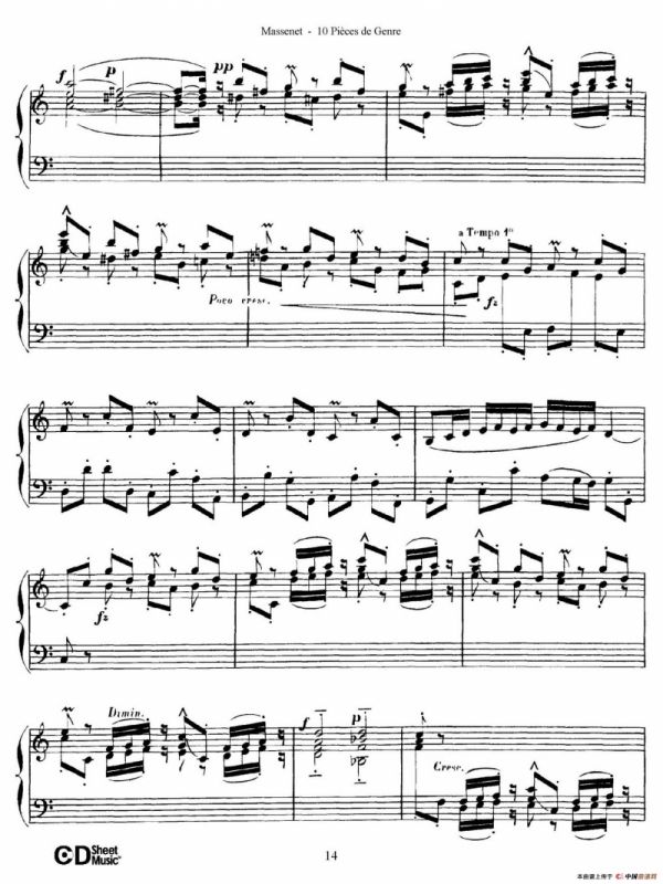 Dix Pièces de Genre Op.10（10首个性小品·Ⅳ）