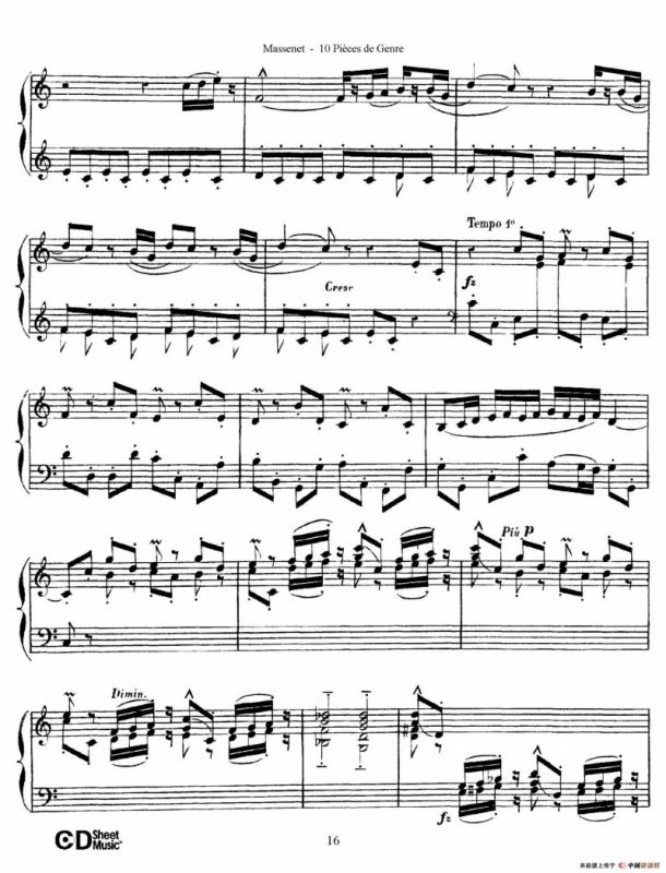 Dix Pièces de Genre Op.10（10首个性小品·Ⅳ）