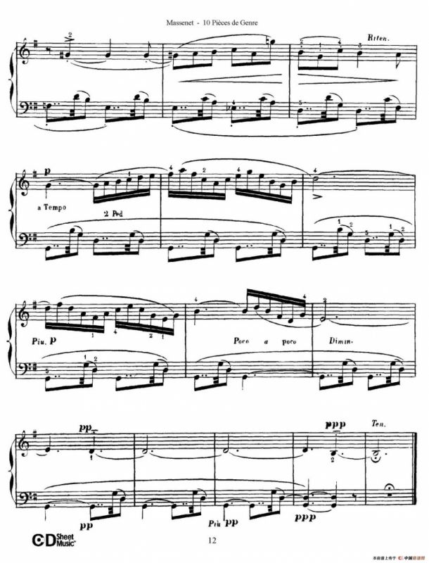 Dix Pièces de Genre Op.10（10首个性小品·Ⅲ）