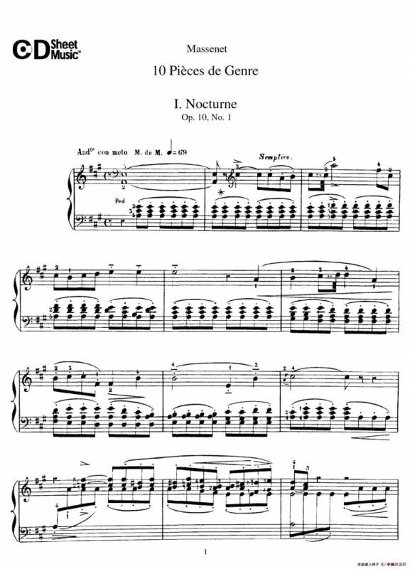 Dix Pièces de Genre Op.10（10首个性小品·Ⅰ）