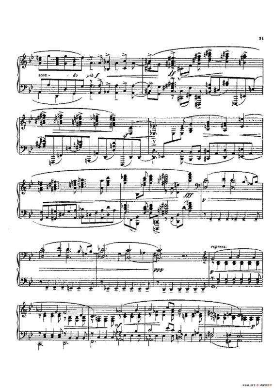 Six Intermezzi Op.45（6首间奏曲·5）