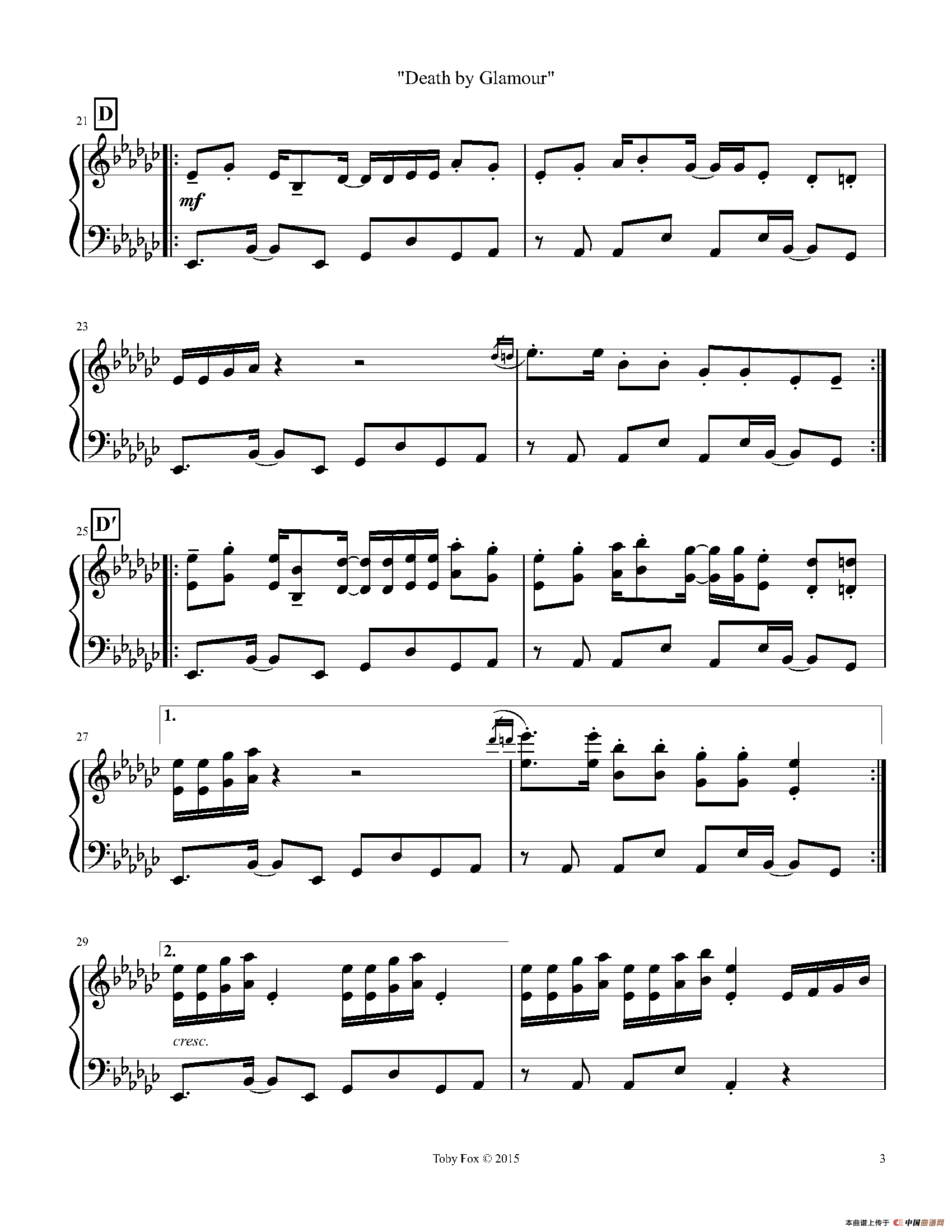 Death By Glamour（Duet）