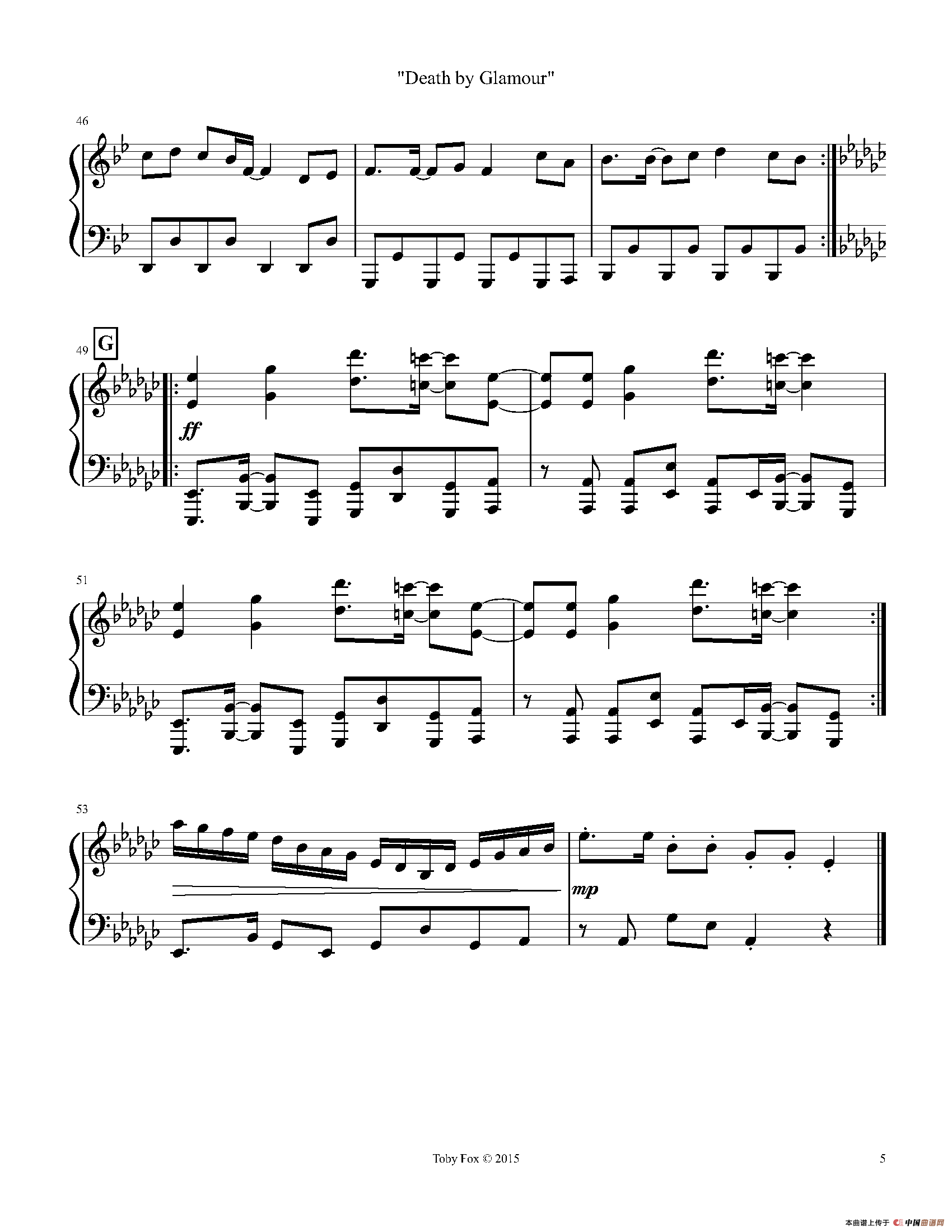 Death By Glamour（Duet）