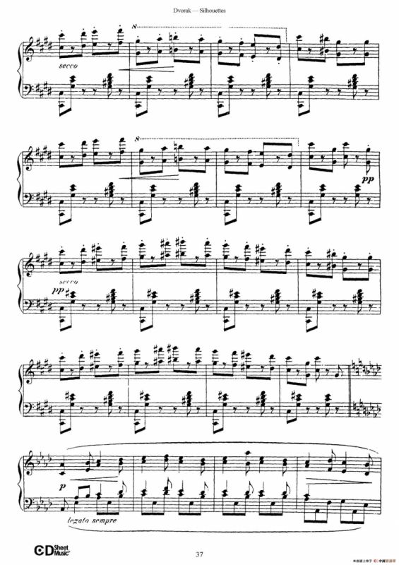 12 Silhouettes Op.8（12首剪影·12）