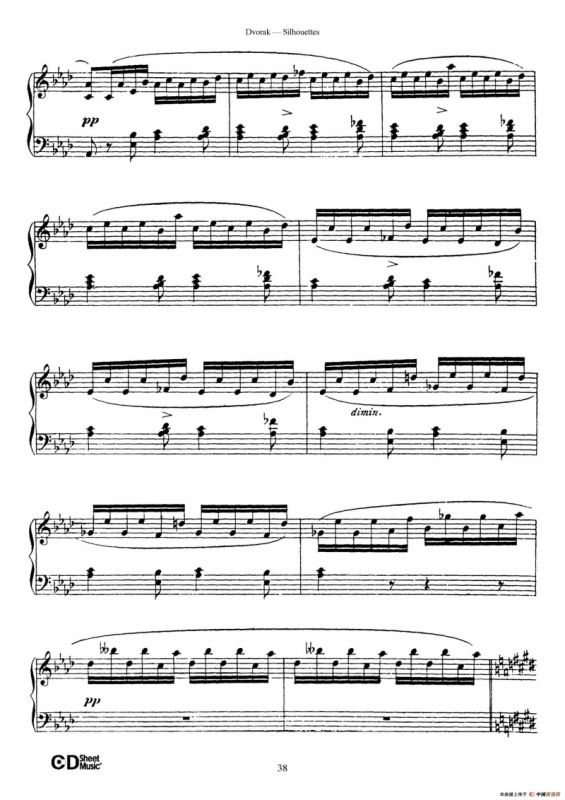 12 Silhouettes Op.8（12首剪影·12）