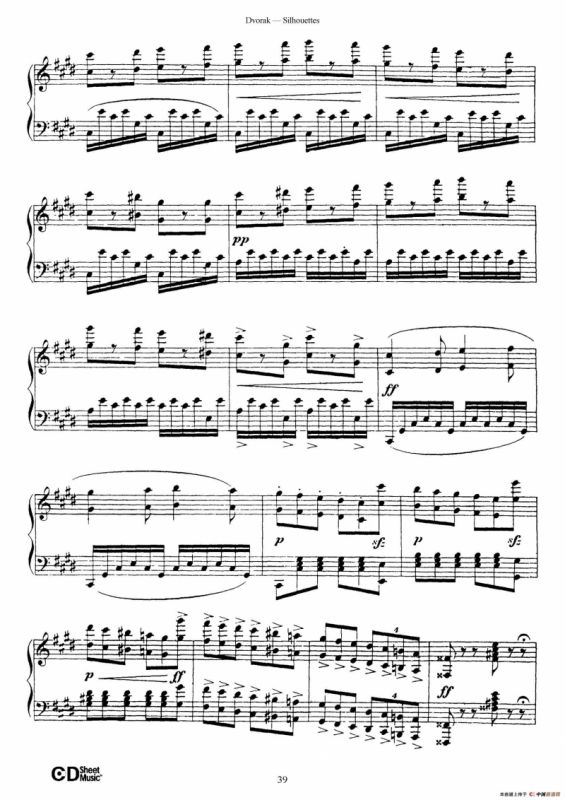 12 Silhouettes Op.8（12首剪影·12）