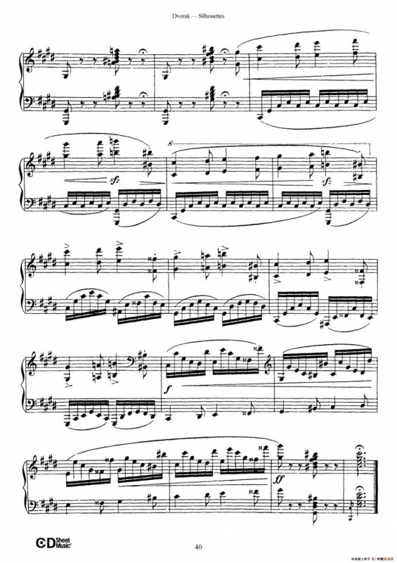 12 Silhouettes Op.8（12首剪影·12）