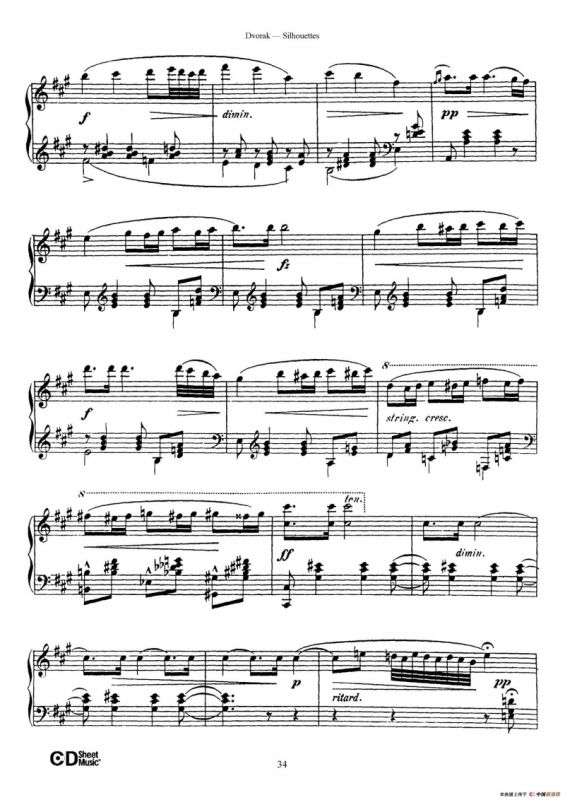 12 Silhouettes Op.8（12首剪影·11）