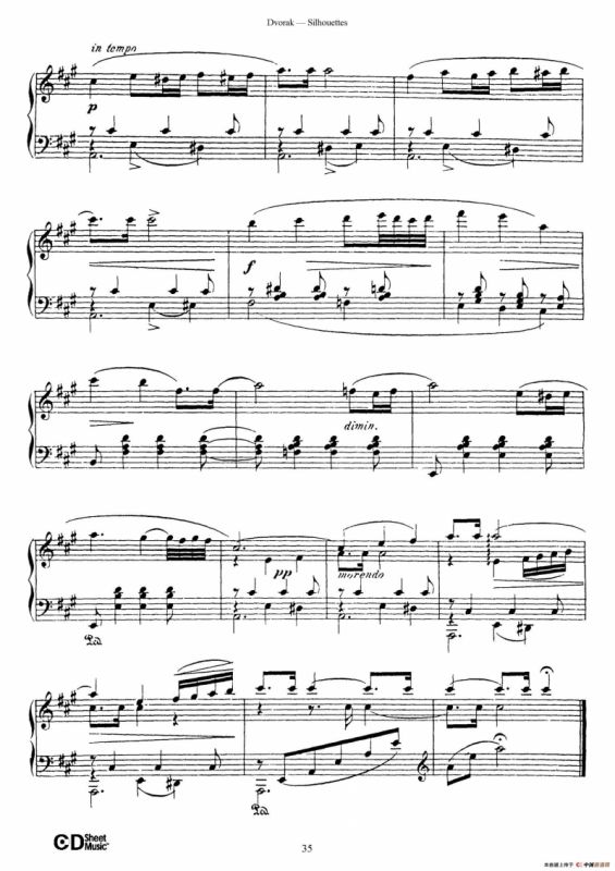 12 Silhouettes Op.8（12首剪影·11）