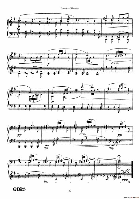 12 Silhouettes Op.8（12首剪影·10）