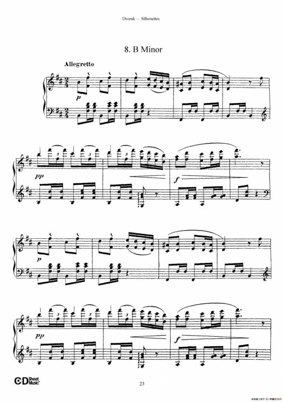 12 Silhouettes Op.8（12首剪影·8）