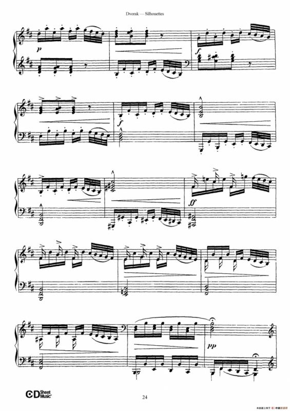 12 Silhouettes Op.8（12首剪影·8）