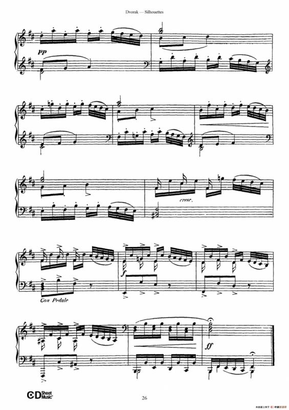 12 Silhouettes Op.8（12首剪影·8）