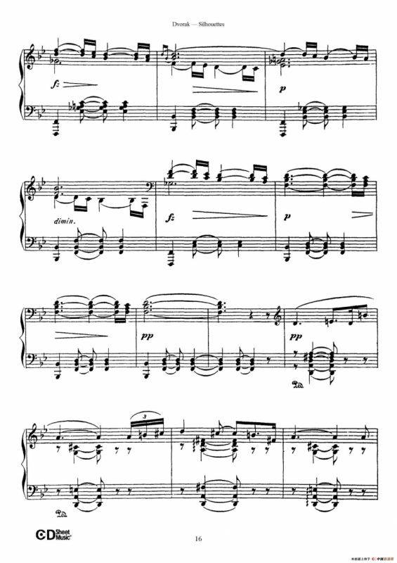 12 Silhouettes Op.8（12首剪影·6）