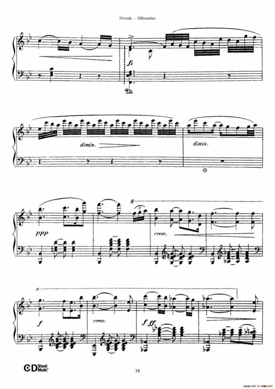 12 Silhouettes Op.8（12首剪影·6）