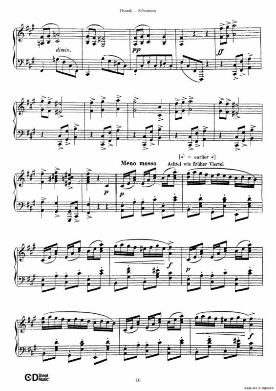 12 Silhouettes Op.8（12首剪影·4）