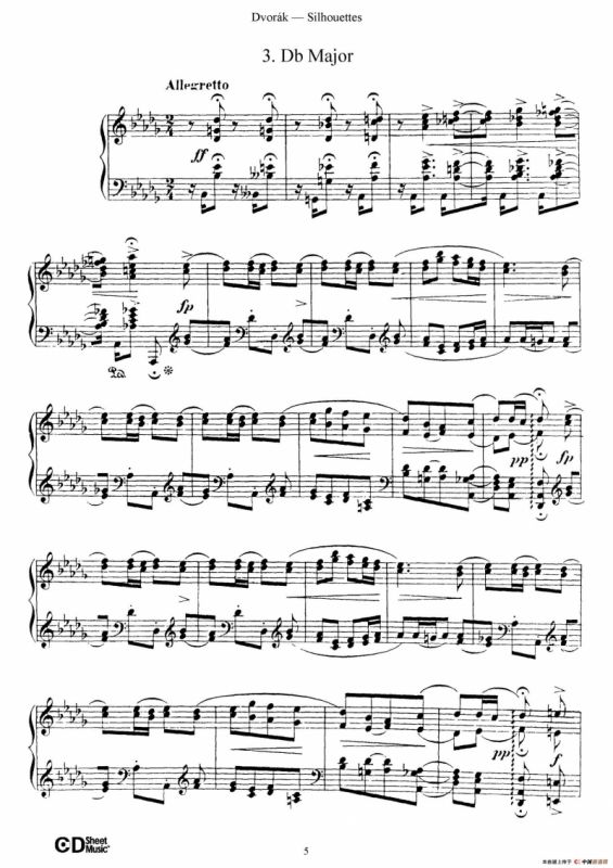 12 Silhouettes Op.8（12首剪影·3）