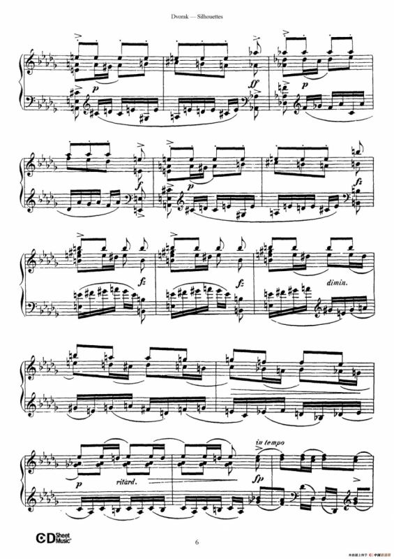 12 Silhouettes Op.8（12首剪影·3）