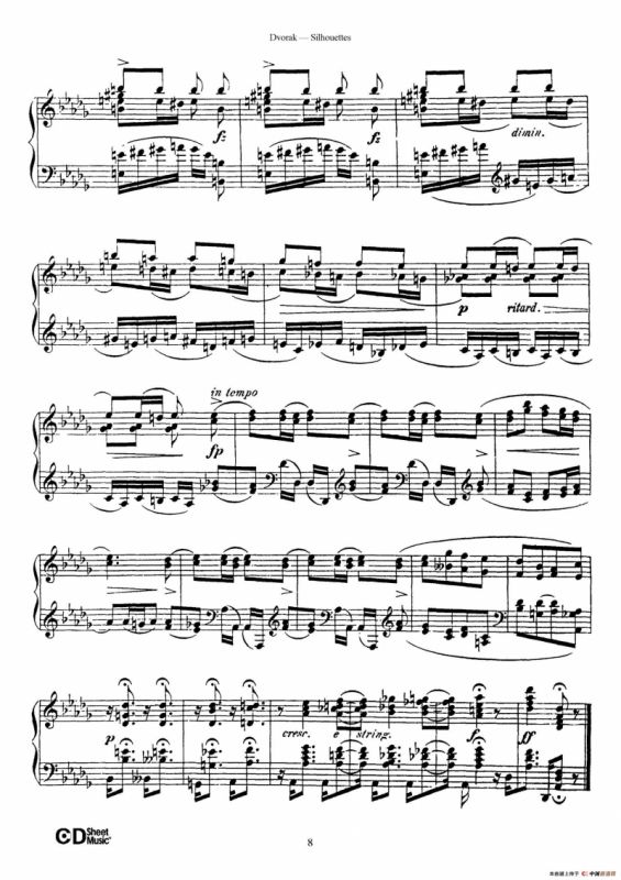 12 Silhouettes Op.8（12首剪影·3）