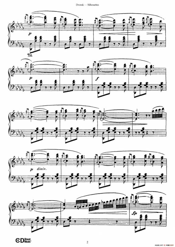 12 Silhouettes Op.8（12首剪影·1）