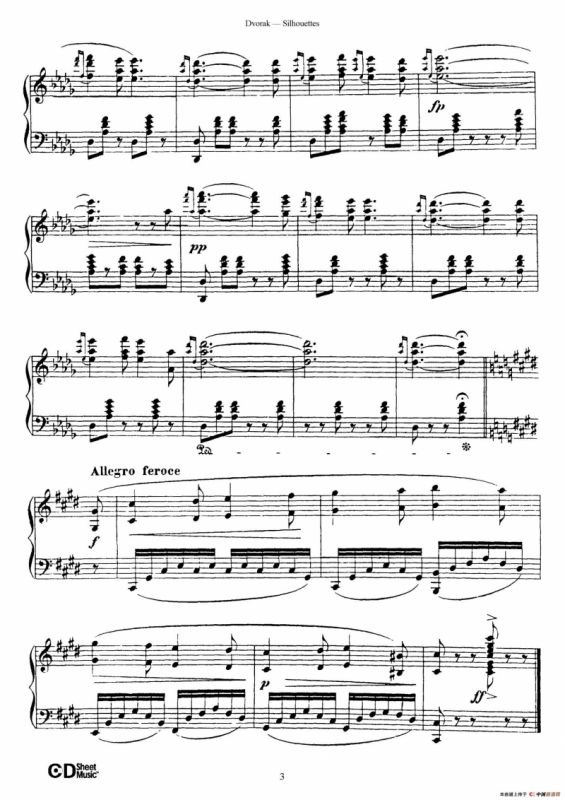 12 Silhouettes Op.8（12首剪影·1）