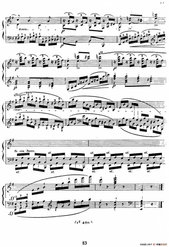 24 Exercices et Preludes Op.21（24首前奏练习曲·10）