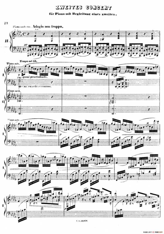 Piano Concerto No.2 in F Major Op.35（F大调第二钢琴协奏曲·Ⅱ·双钢琴）