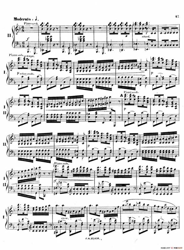 Piano Concerto No.2 in F Major Op.35（F大调第二钢琴协奏曲·Ⅱ·双钢琴）