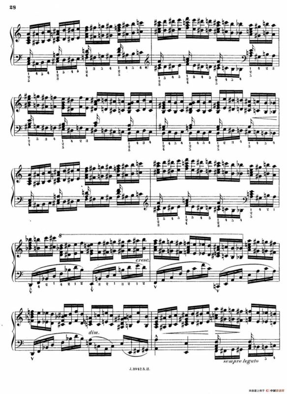 6 Etudes de Concert（6首音乐会练习曲·5）