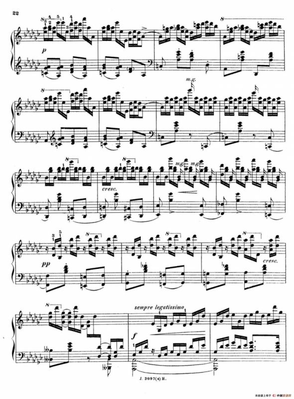 6 Etudes de Concert（6首音乐会练习曲·4）