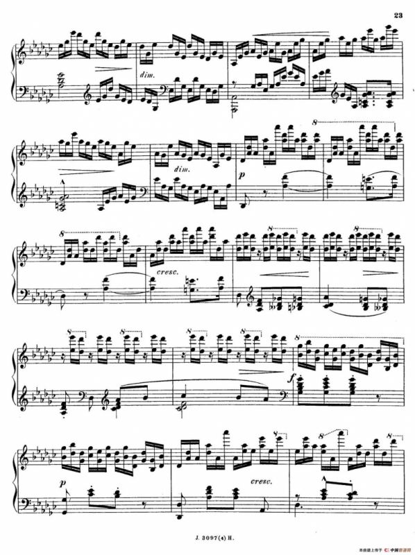 6 Etudes de Concert（6首音乐会练习曲·4）