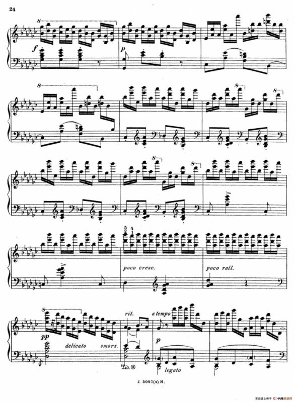 6 Etudes de Concert（6首音乐会练习曲·4）