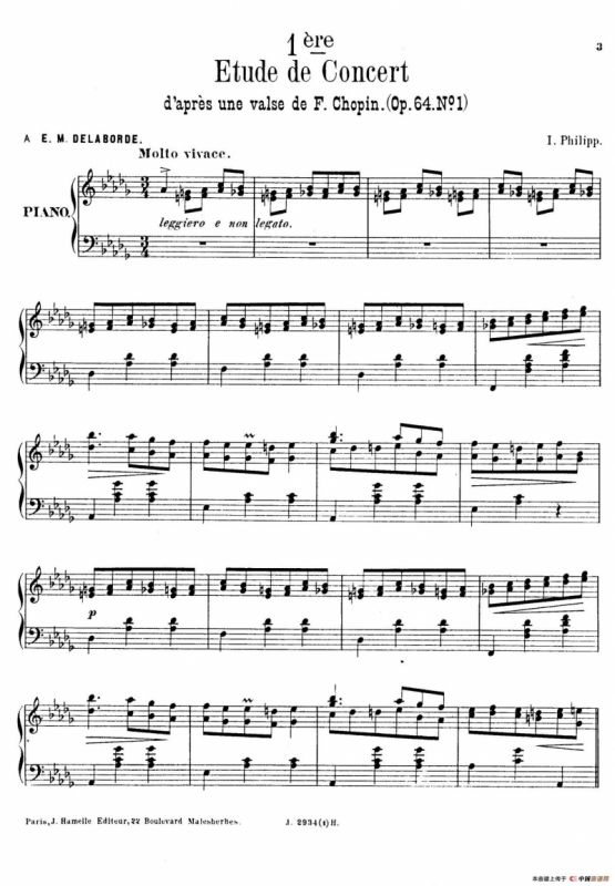 6 Etudes de Concert（6首音乐会练习曲·1）