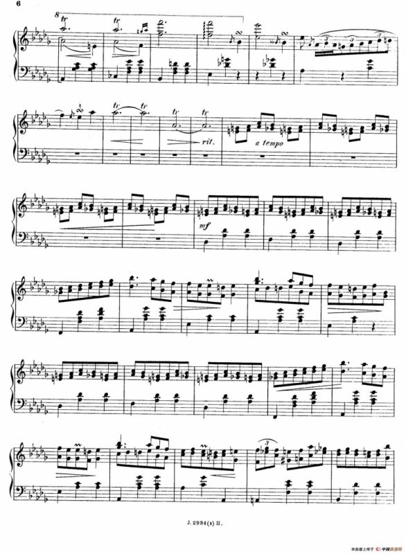 6 Etudes de Concert（6首音乐会练习曲·1）