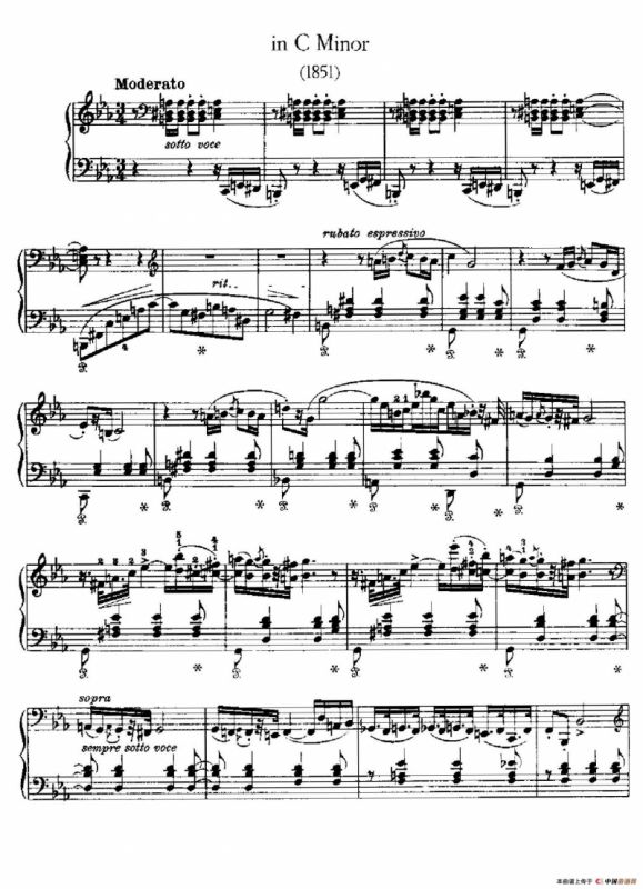 Two Polonaises S.223（2首波洛奈兹舞曲·c小调）