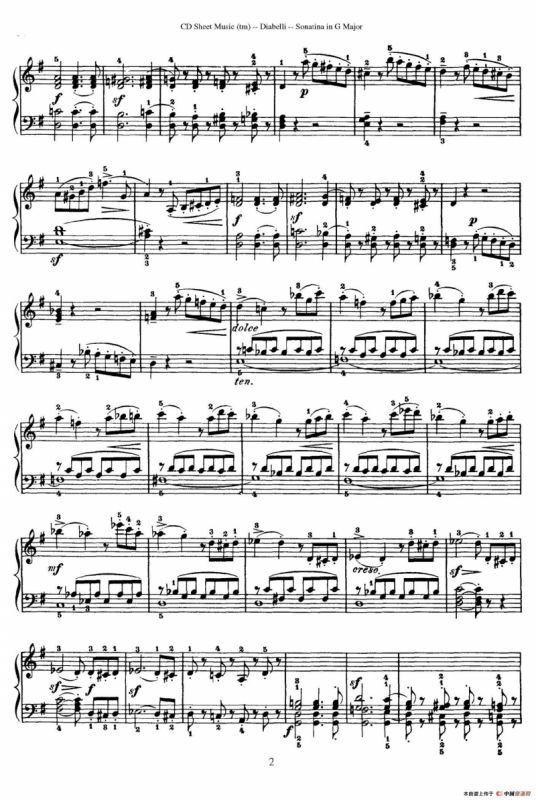 7 Piano Sonatinas Op.168（7首钢琴小奏鸣曲 No.6）