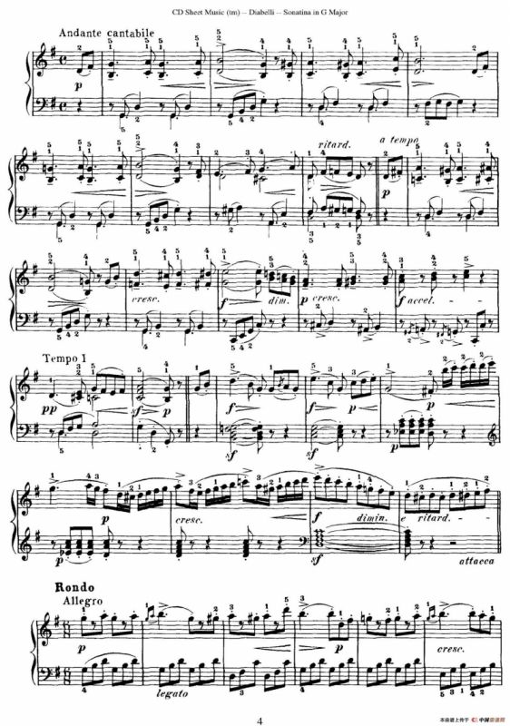 7 Piano Sonatinas Op.168（7首钢琴小奏鸣曲 No.6）