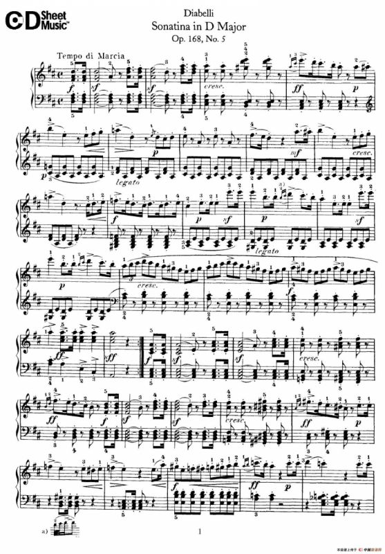 7 Piano Sonatinas Op.168（7首钢琴小奏鸣曲 No.5）