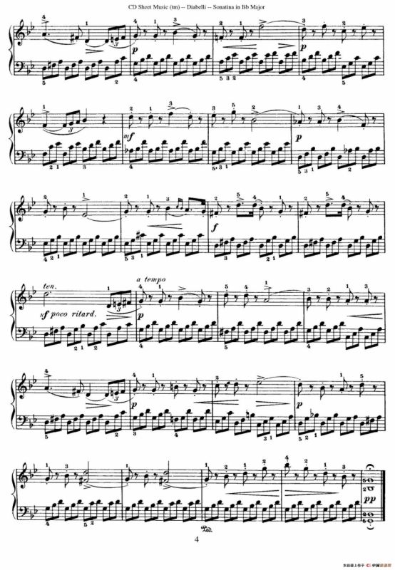 7 Piano Sonatinas Op.168（7首钢琴小奏鸣曲 No.4）