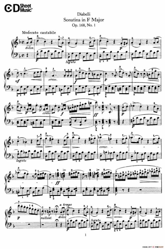 7 Piano Sonatinas Op.168（7首钢琴小奏鸣曲 No.1）