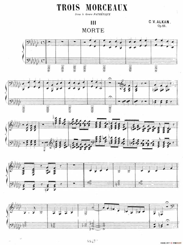 Trois Morceaux Dans Le Genre Pathétique Op.15（3首伤感小品·Ⅲ）