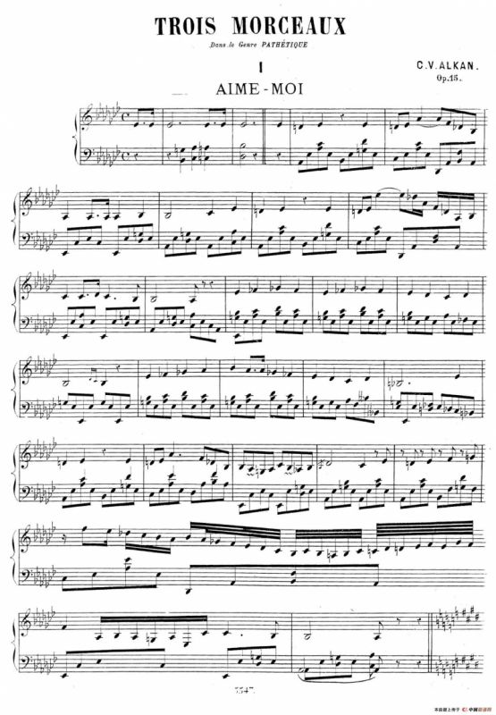 Trois Morceaux Dans Le Genre Pathétique Op.15（3首伤感小品·Ⅰ）
