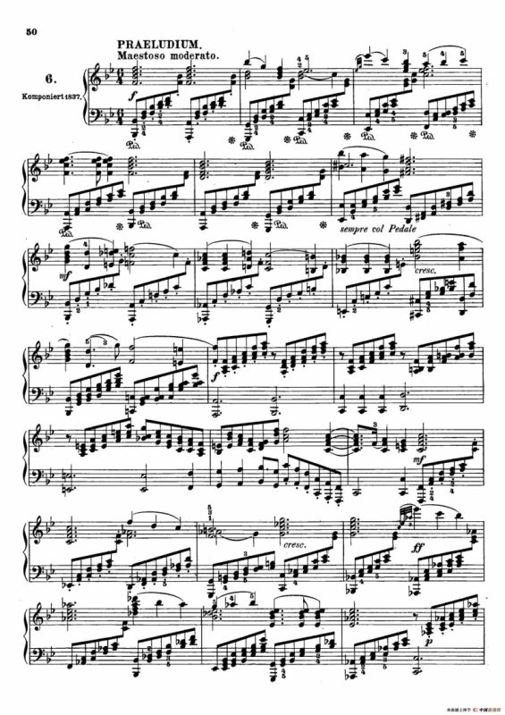 6 Preludes and Fugues Op.35（6首前奏曲与赋格·6）