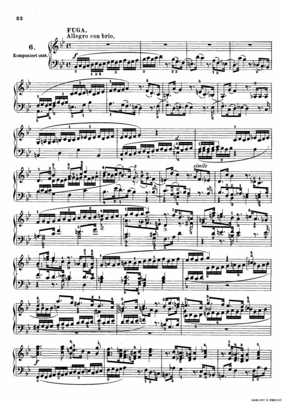 6 Preludes and Fugues Op.35（6首前奏曲与赋格·6）