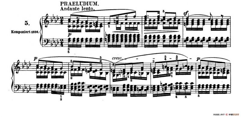 6 Preludes and Fugues Op.35（6首前奏曲与赋格·5）