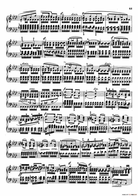 6 Preludes and Fugues Op.35（6首前奏曲与赋格·5）