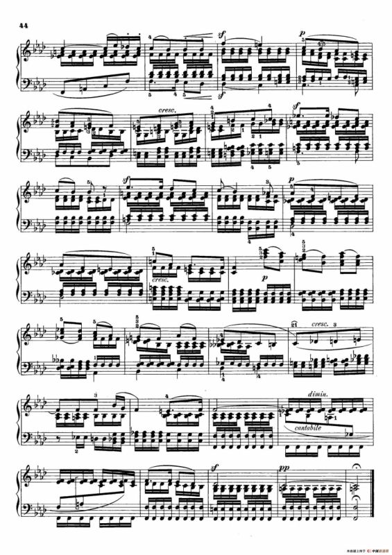 6 Preludes and Fugues Op.35（6首前奏曲与赋格·5）